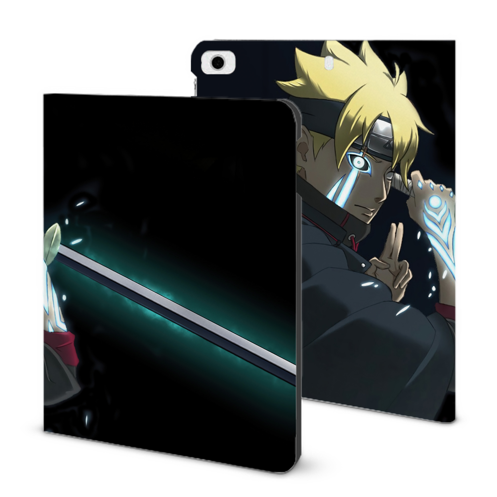 （画像用） NARUTO -ナルト- NARUTO -ナルト- 疾風伝 IPad ケース ブック型 PUレザー TPU 耐衝撃 軽量 薄型 ペン収納なし 全面保護 IPad 各モデル対応